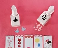 Valentines day card bookmark