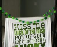 St pattys day subway art
