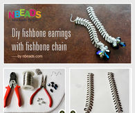 DIY Fishbone Earrings with Fishbone Chain