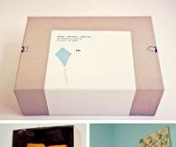 Kite birthday invitation