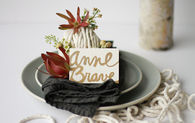 Floral place card