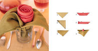 Rose napkins