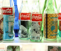 Glass jars with photos