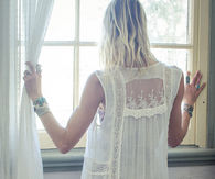 White lace coverup