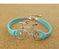  Antique Silver Imitation Leather Braid Bracelet