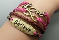 Engraved Believe Bracelet 