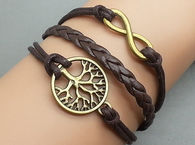 Beautiful Popular Dark Brown Braided Bracelet