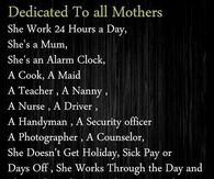 Dedicated To All Mothers
