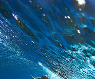 Underwater surfer