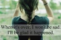 When it's over