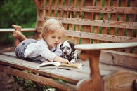 Reading to my dog