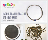 Leather Braided Bracelet By Round Braid