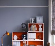 Orange pop cube shelves