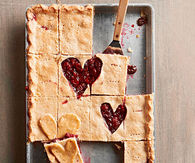 Double cherry slab pie