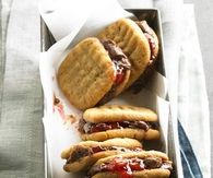 Peanut butter, jelly and brownie cookies