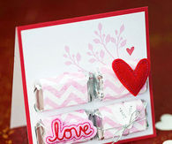 Candy bar valentines day card