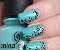 Cute dotted nails