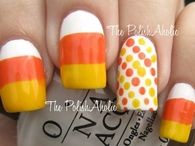 Candy corn nails