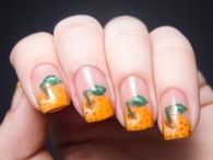 Juicy orange nails
