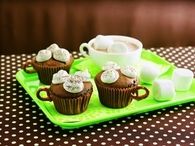Hot chocolate cupcakes