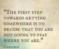 The first step...