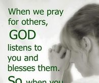 Someone is praying for you