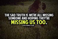We're All Missing Someone