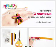 How to Make A Bow Ring - An Easy Bow Out of Suede