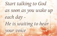 Start Talking To God