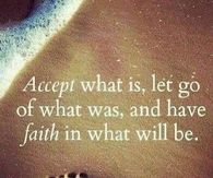 Accept and have faith