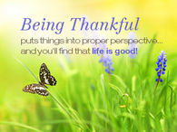 Being Thankful
