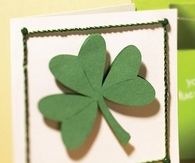 A simple shamrock card