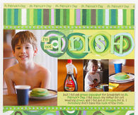 Irish scrapbook layout