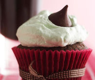 Grasshopper cupcakes