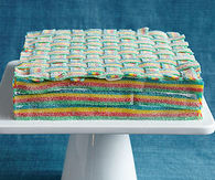 Rainbow sour cake