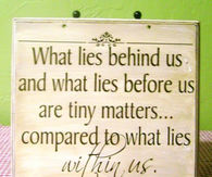what lies within us
