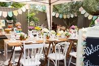 Backyard garden party