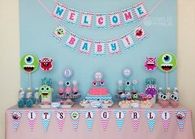 Monster baby shower theme