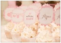 Welcome baby cupcakes