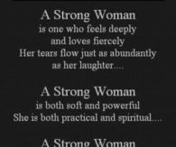 a strong woman