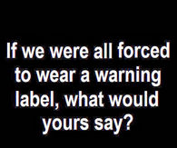 a warning label