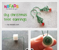 DIY Christmas Tree Earrings