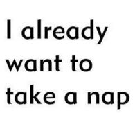 take a nap