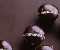 Handwritten valentine cupcakes