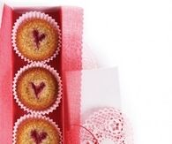 Raspberry almond financiers
