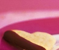 Chocolate dipped shortbread hearts