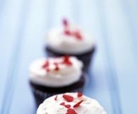 Frosted chocolate buttermilk cupcakes