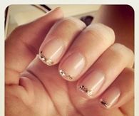 Glitter goddess nails