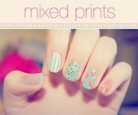 Mix and match nail art