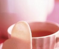 Pink heart tuiles
